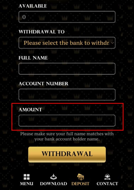 Royal Circle Club Casino How to Withdraw