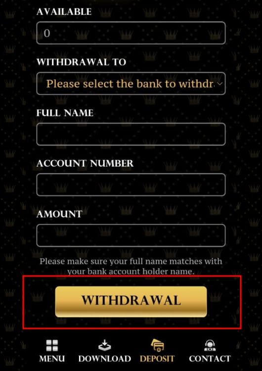 Royal Circle Club Casino How to Withdraw
